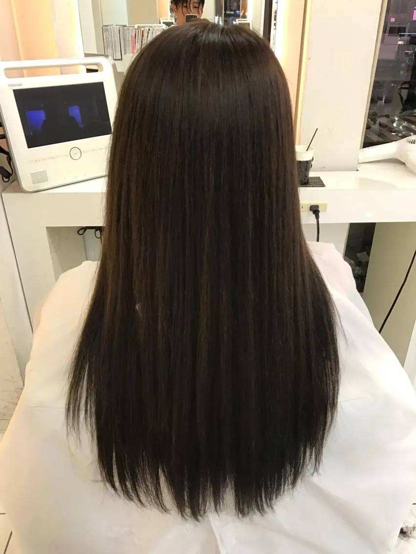 セミロング ロング カラー 内藤 達也のヘアスタイル