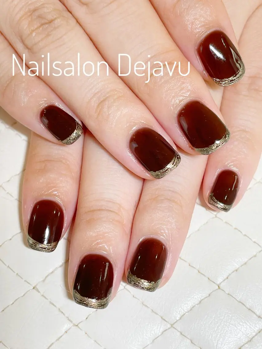 ネイル アートネイル フレンチネイル ニュアンスネイル ワンカラーネイル Nail salon Dejavu 🌿のネイルデザイン