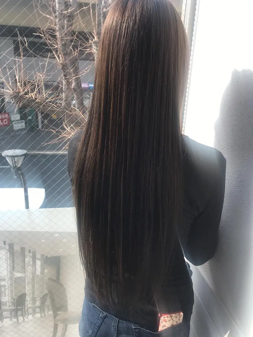 ロング カラー グレージュ カット ヘアカラー 柴田 祐輔のヘアスタイル