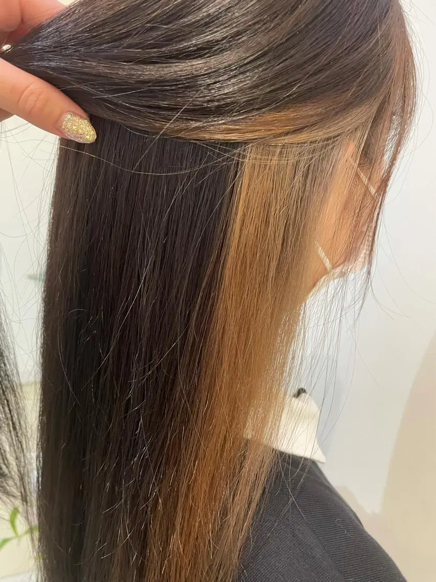 カラー ヘアカラー トリートメント 髪質改善カラー🤍 エクステ✨君島由実子のヘアスタイル