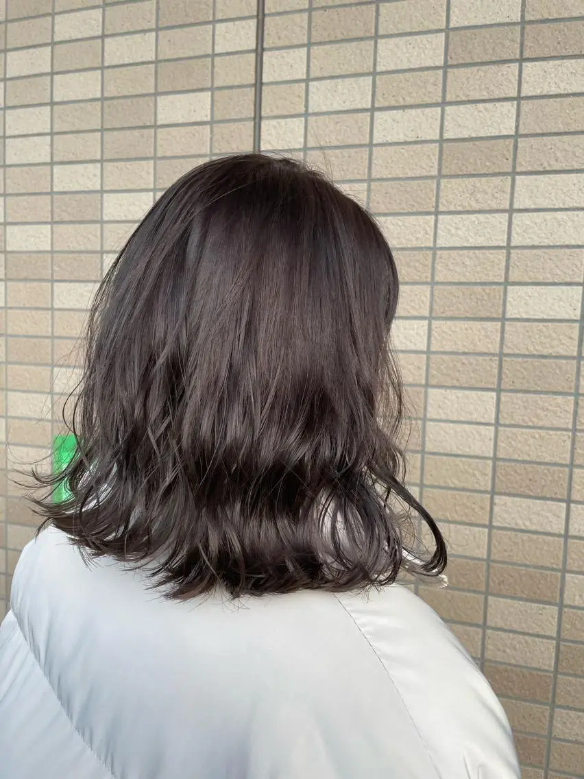 ミディアム カラー spinhair fluffyのヘアスタイル