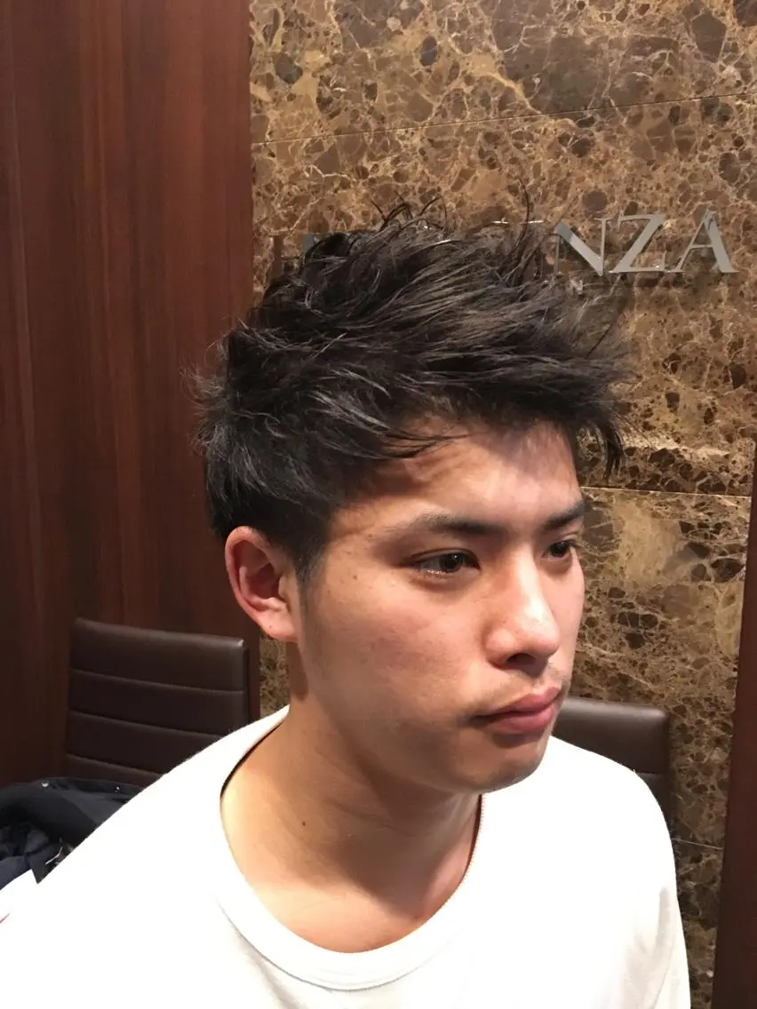 ショート パーマ 小島 史也のヘアスタイル