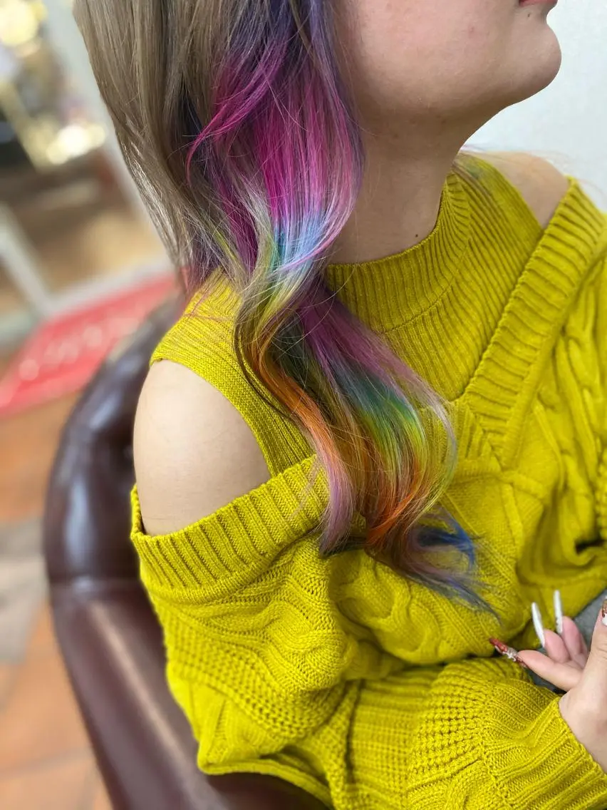 ロング ヘアアレンジ ヘアカラー Style Tのヘアスタイル