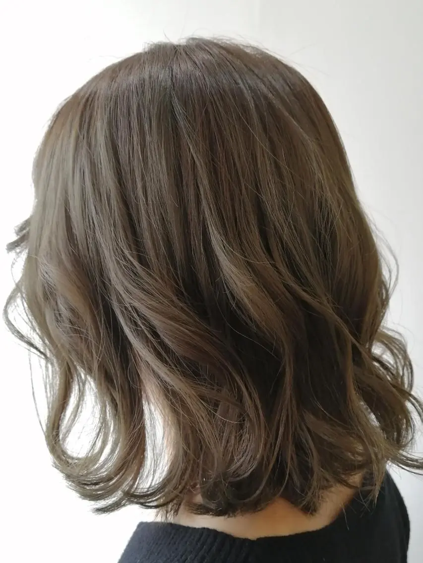 ミディアム カラー ✨METEO導入店✨ 髪質改善×縮毛矯正のヘアスタイル