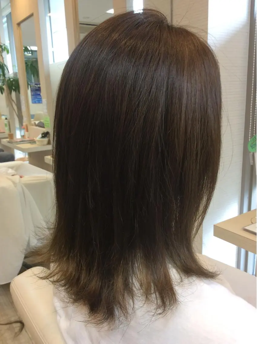 ミディアム カラー ヘアカラー トリートメント 佐藤 匠のヘアスタイル