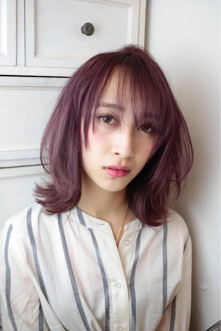 ショート パープルカラー 中目黒✂︎店長✂︎ TOMOHIROのヘアスタイル