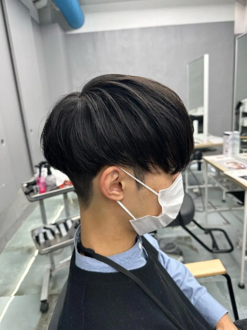 パーマ メンズ 松戸レイヤーカット 塚原悠斗のヘアスタイル