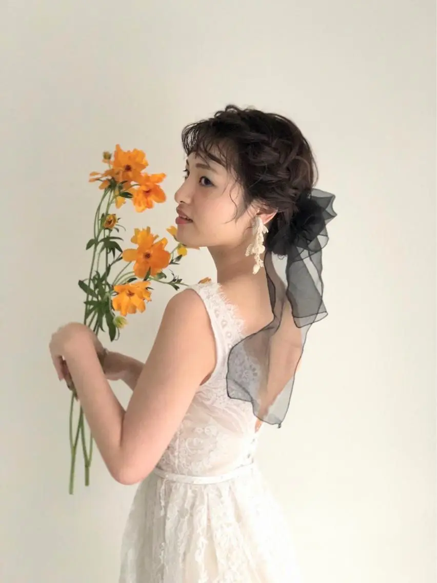 ヘアアレンジ デート ヘアセット ヘアメイクネイリスト hidemi中目黒のヘアスタイル