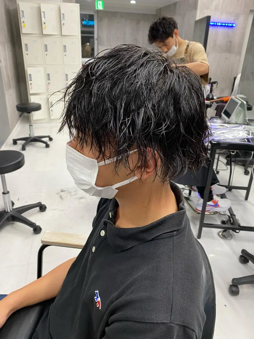 ショート メンズ カット メンズパーマ名人 TAKUMAのヘアスタイル