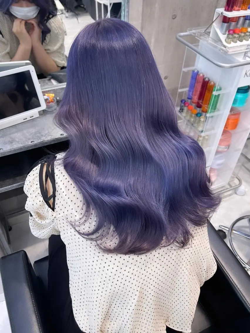 ロング カラー パーマ ヘアアレンジ メンズ キッズ ネイル マツエク・マツパ アイブロウ レイヤー/ダブル カラー/YURINAのヘアスタイル