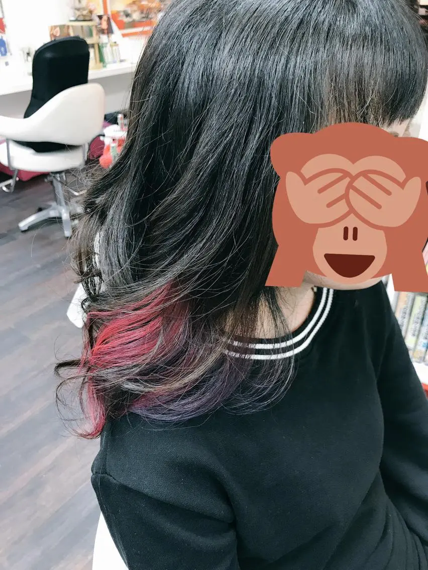 セミロング カラー 岩谷/ブリーチ 🪽透明感カラーのヘアスタイル