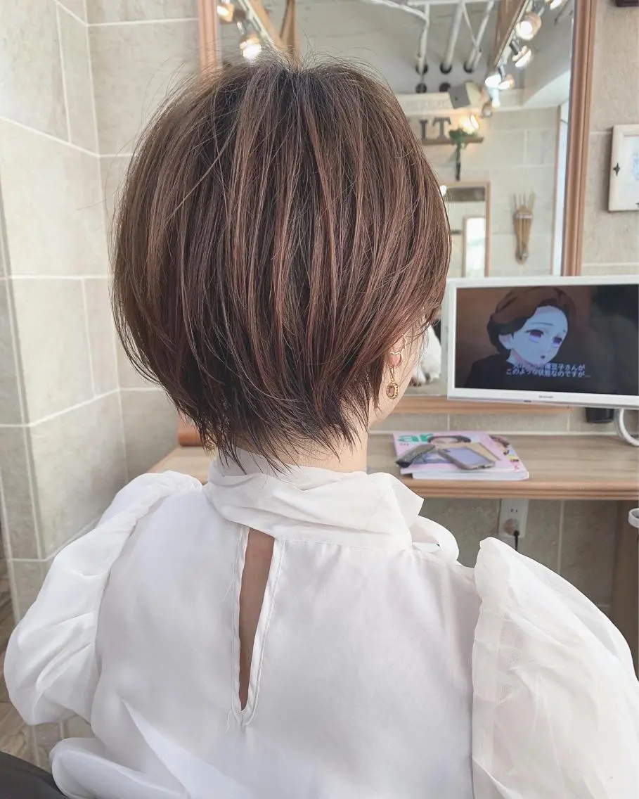 ショート カラー 平尾 拓也のヘアスタイル