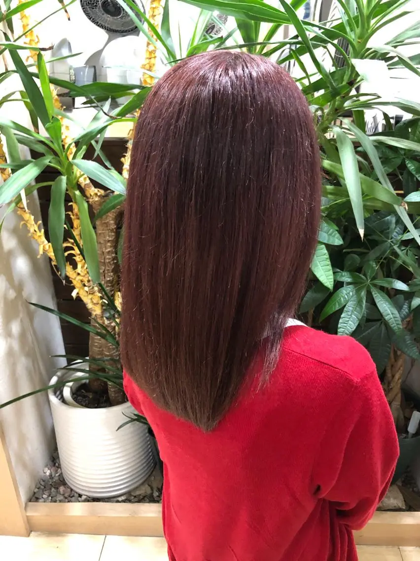 ミディアム カラー ブリーチ ピンクカラー バイオレットカラー 仕上がり満足度 No.1池田篤史のヘアスタイル
