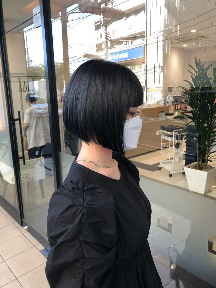 ミディアム カット ヘアカラー トリートメント 渕向 克海のヘアスタイル