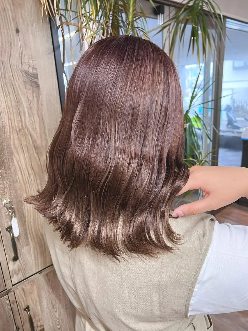 カラー バレイヤージュ ブリーチ ブラウンカラー ケアブリーチ ダブルカラー 🌷かわばた めい🌷のヘアスタイル