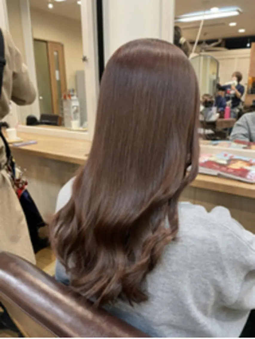 ロング ヘアアレンジ パーマ カラー アディクシーカラー ブリーチ ケアカラー 透明感カラー イヤリングカラー ヘアケア特化型サロン newi 梅田のヘアスタイル