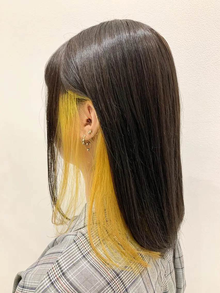 セミロング カット ヘアカラー トリートメント 🍀ケアブリーチ カラー🍀坂井のヘアスタイル