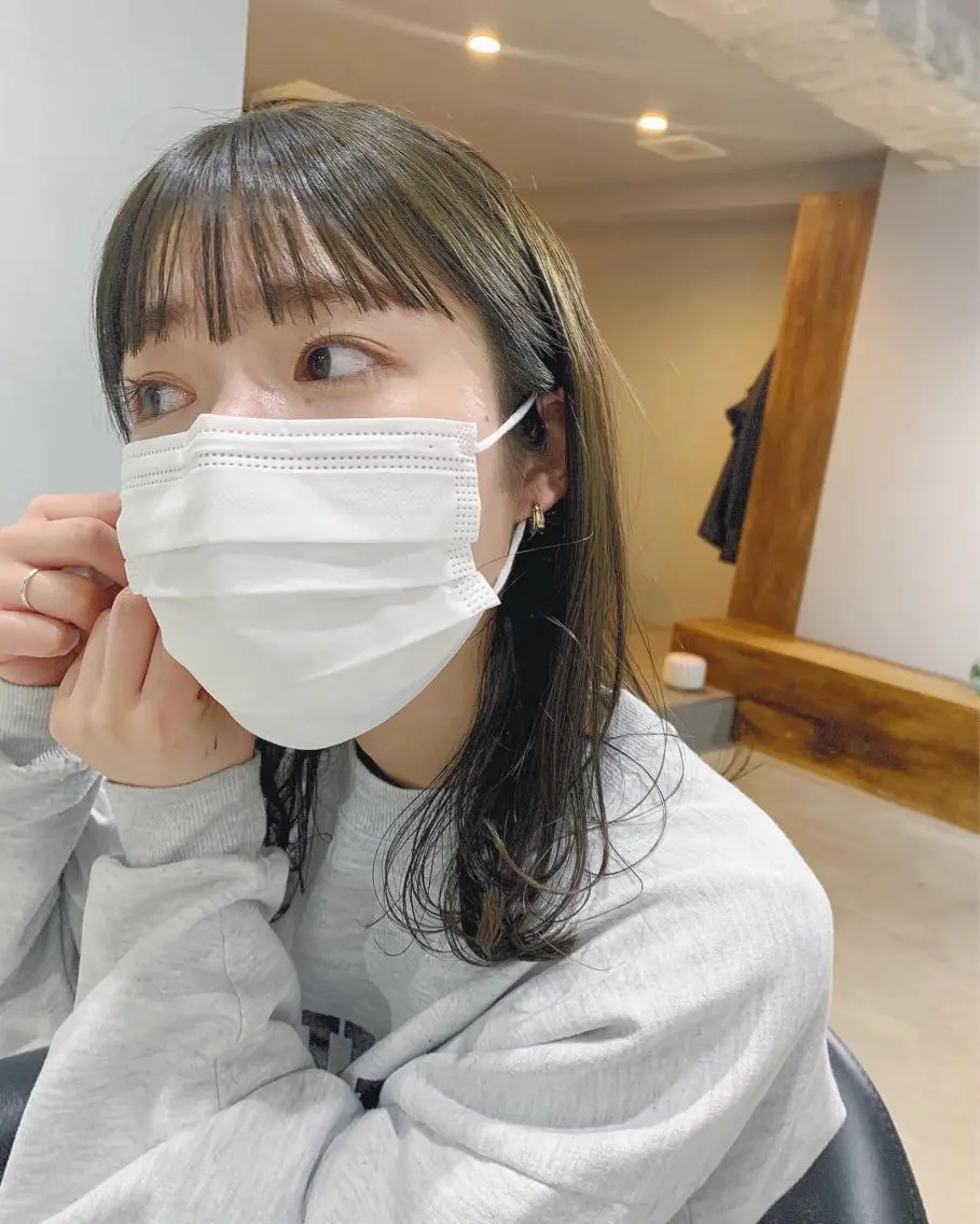 ロング カラー ボブパーマコテ巻き風 パーマNo1深江秀平のヘアスタイル