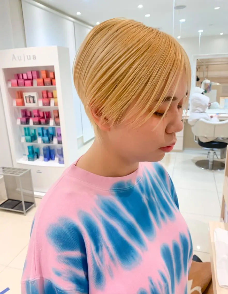 ショート 🌟縮毛矯正モデル募 集🐶ayane🐶のヘアスタイル