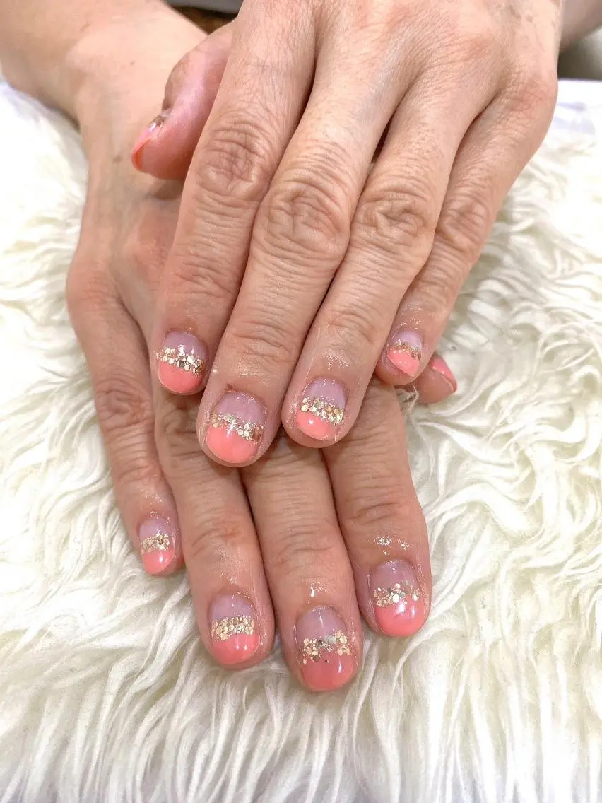 ネイル アニマル柄 長さ出し ジェルネイル グラデーション 韓国ネイル ハンドネイル Nail&eye Belire 新宿のネイルデザイン