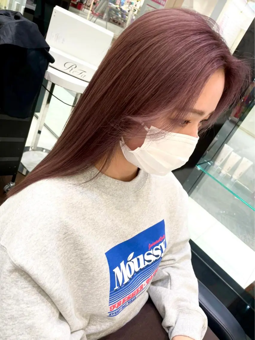 カラー ブリーチ GOAT_茅ヶ崎 キシ サクラのヘアスタイル