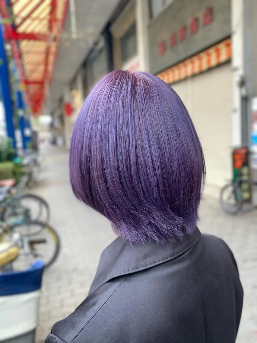 ショート ヘアカラー ゆぴ☾‪/推しカラー /ハイトーンのヘアスタイル