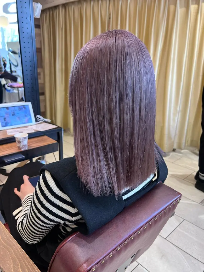 ミディアム カラー ブリーチ ヘアカラー 1日1名様予約可能 斎藤相慶のヘアスタイル
