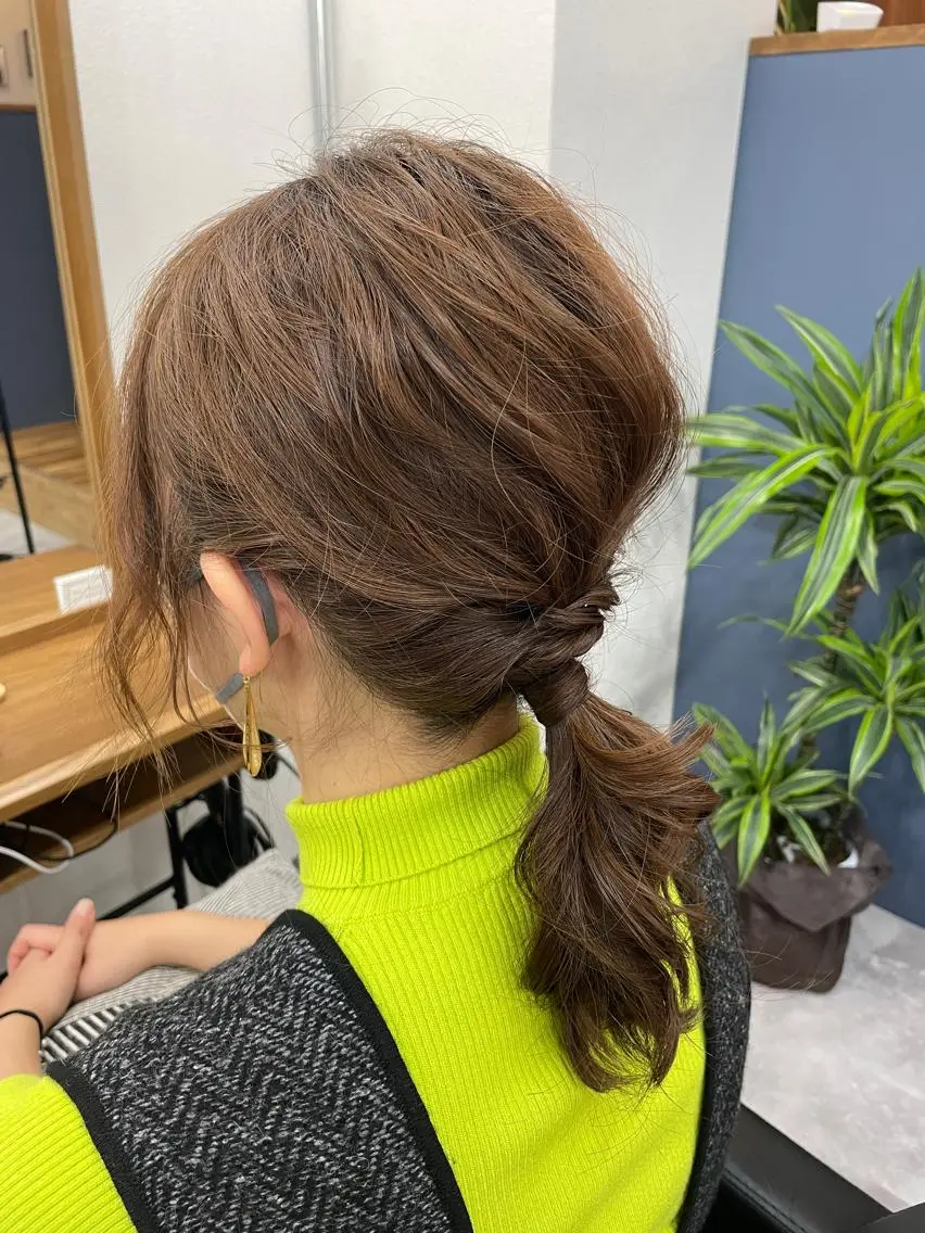 ミディアム ヘアセット OGAWA HIROKIのヘアスタイル