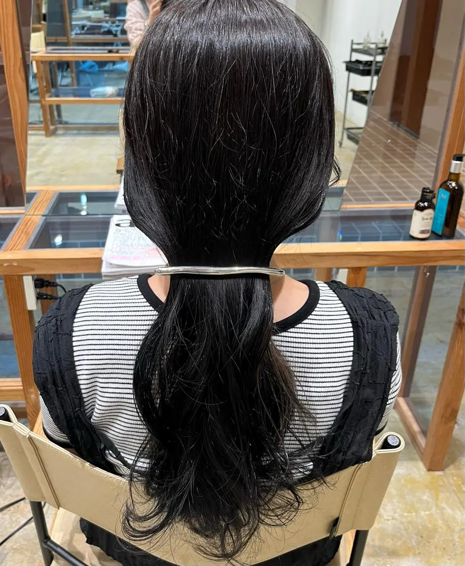 カラー ヘアアレンジ 透明感ケアカラー/ レイヤー/ryokaのヘアスタイル