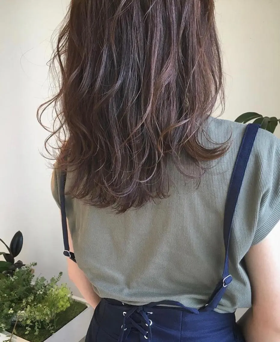 セミロング カラー パーマ ヘアアレンジ 鶴岡で縮毛矯正なら お任せ！ハヤシナオミのヘアスタイル
