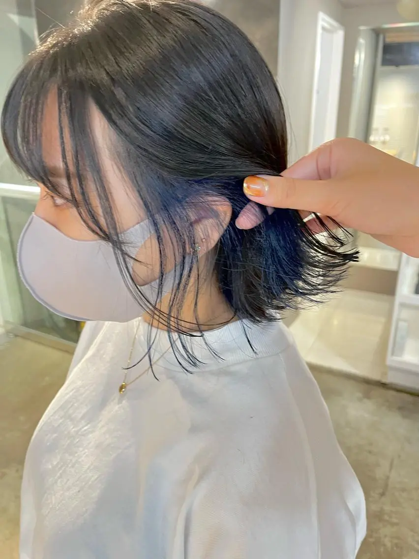 ミディアム カラー ヘアアレンジ メンズ キッズ ネイル マツエク・マツパ ヘアカラー トリートメント 透明感カラー🤎 ゆりのヘアスタイル