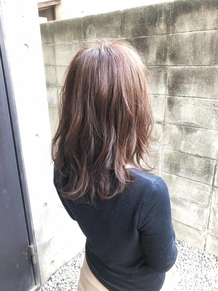 ミディアム カラー ベージュカラー ピンクカラー 【 DIPTH 】 代表コウキ🥇のヘアスタイル