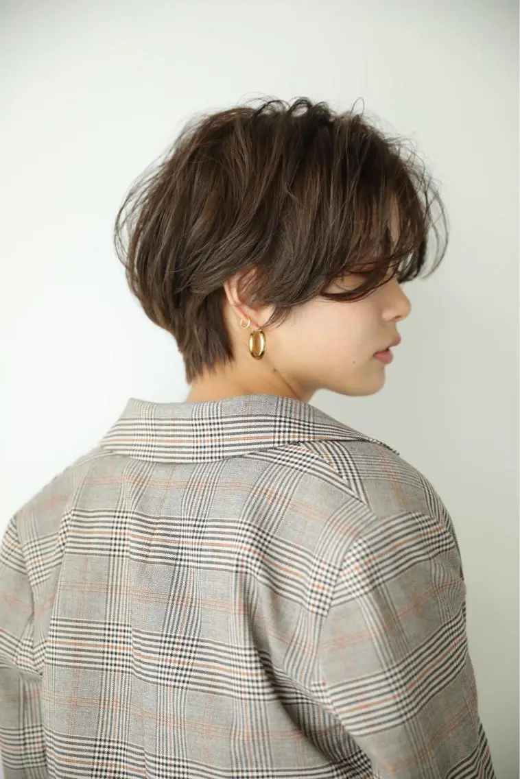 ショート カラー パーマ カット パーマ トリートメント ショート/ボブ/ パーマ/TOMOMIのヘアスタイル