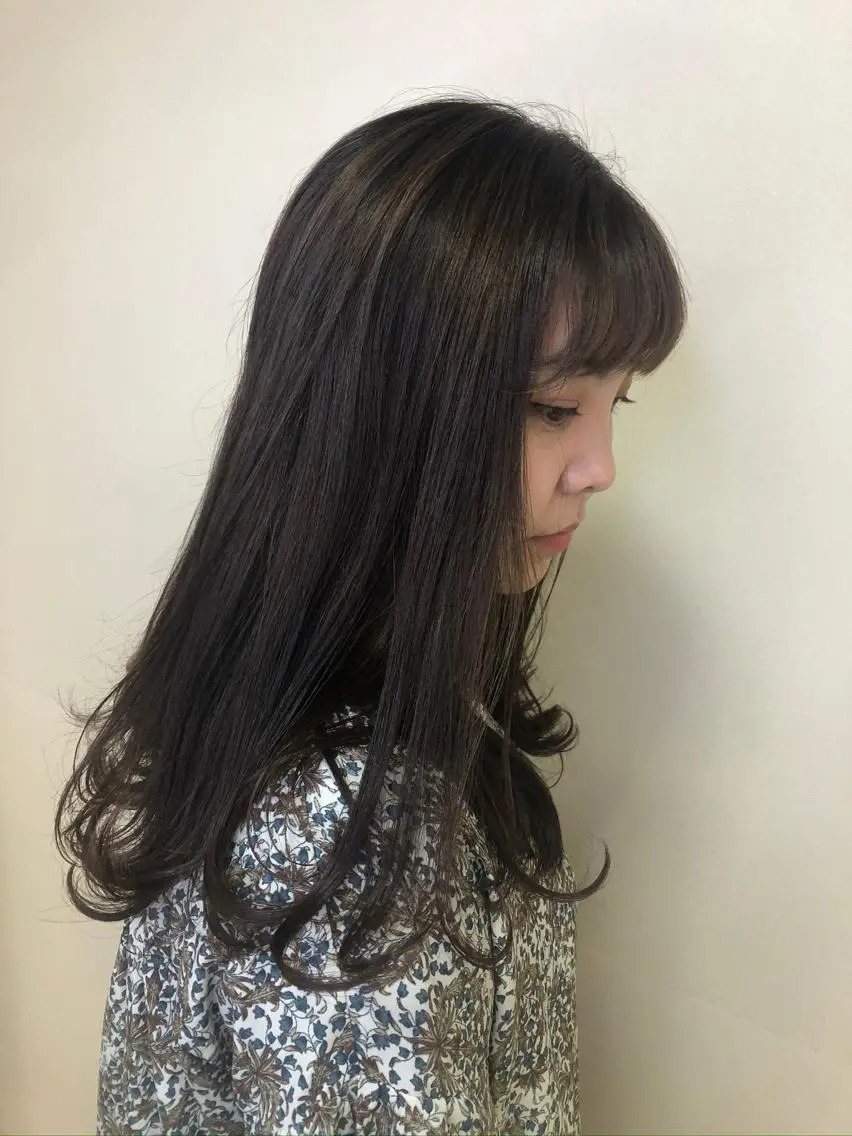 ロング カラー ダークグレー ダークグレージュ グレージュ enurk店 🍋 M I K U  *のその他イメージ