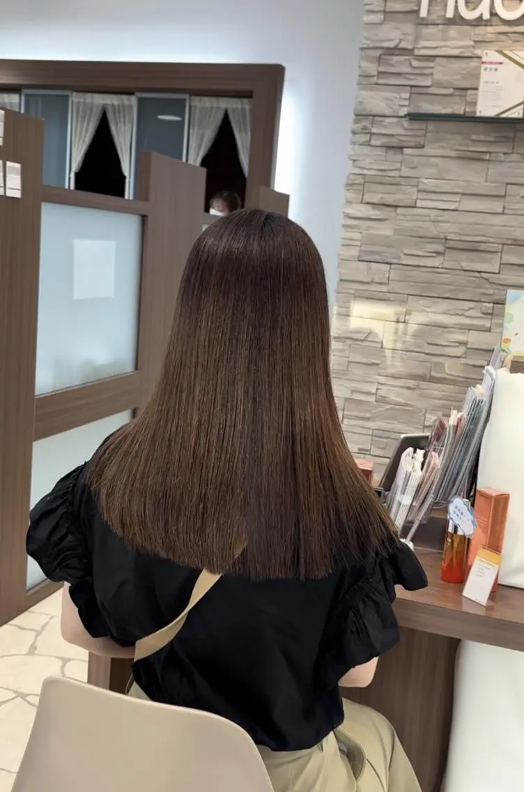ロング 髪質改善 トリートメント 生駒市デザインカラー /浜中美奈のヘアスタイル
