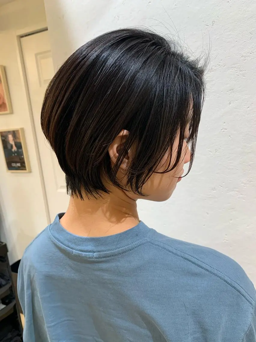 ショート ハンサムショート ショートヘア レイヤー/縮毛矯正 髪質改善/e_kiのヘアスタイル