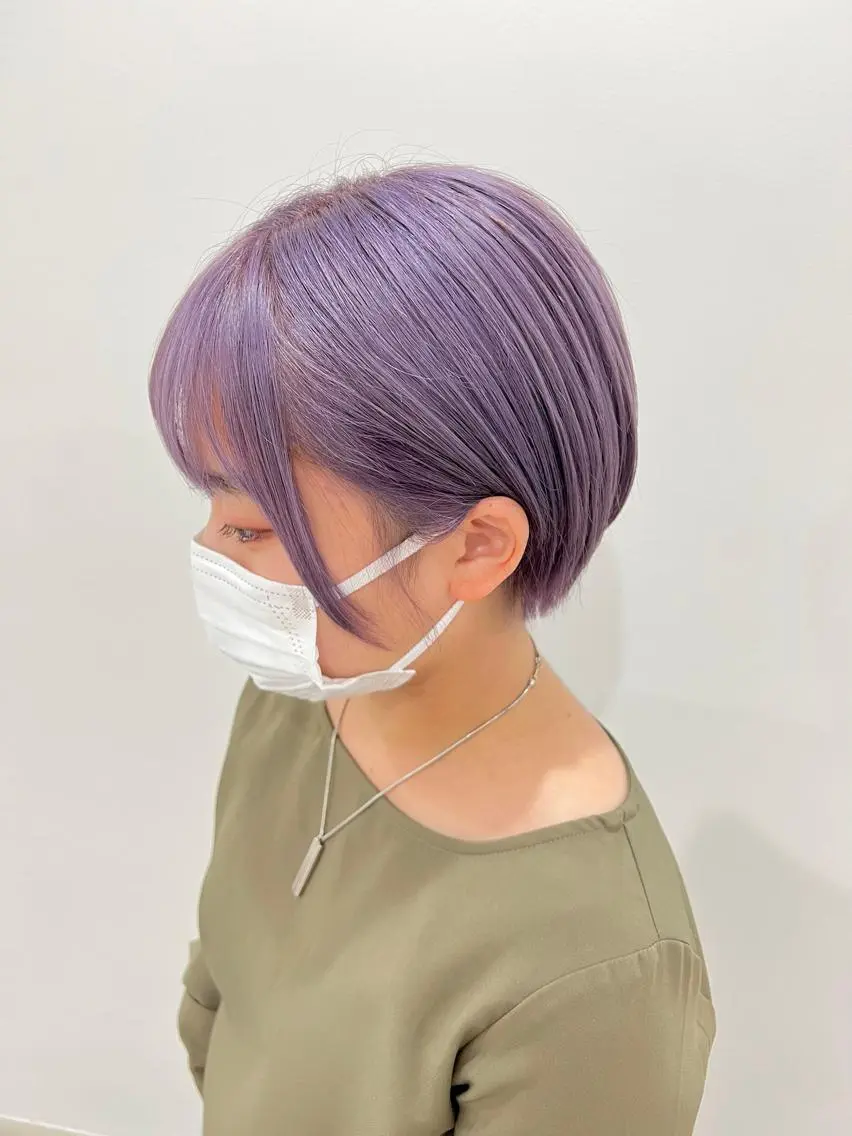 ショート カラー マンツーマン女性 美容師 奏のヘアスタイル