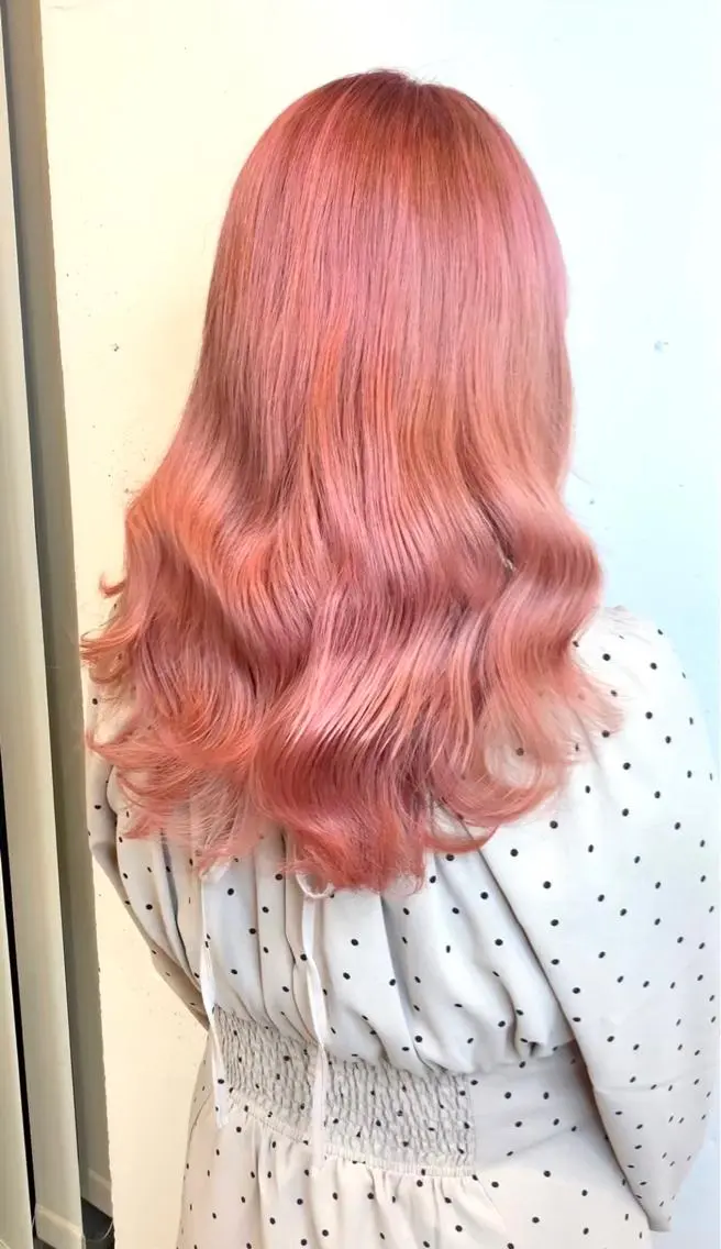 ロング カラー ヘアアレンジ ブリーチ マツオカ マコのヘアスタイル