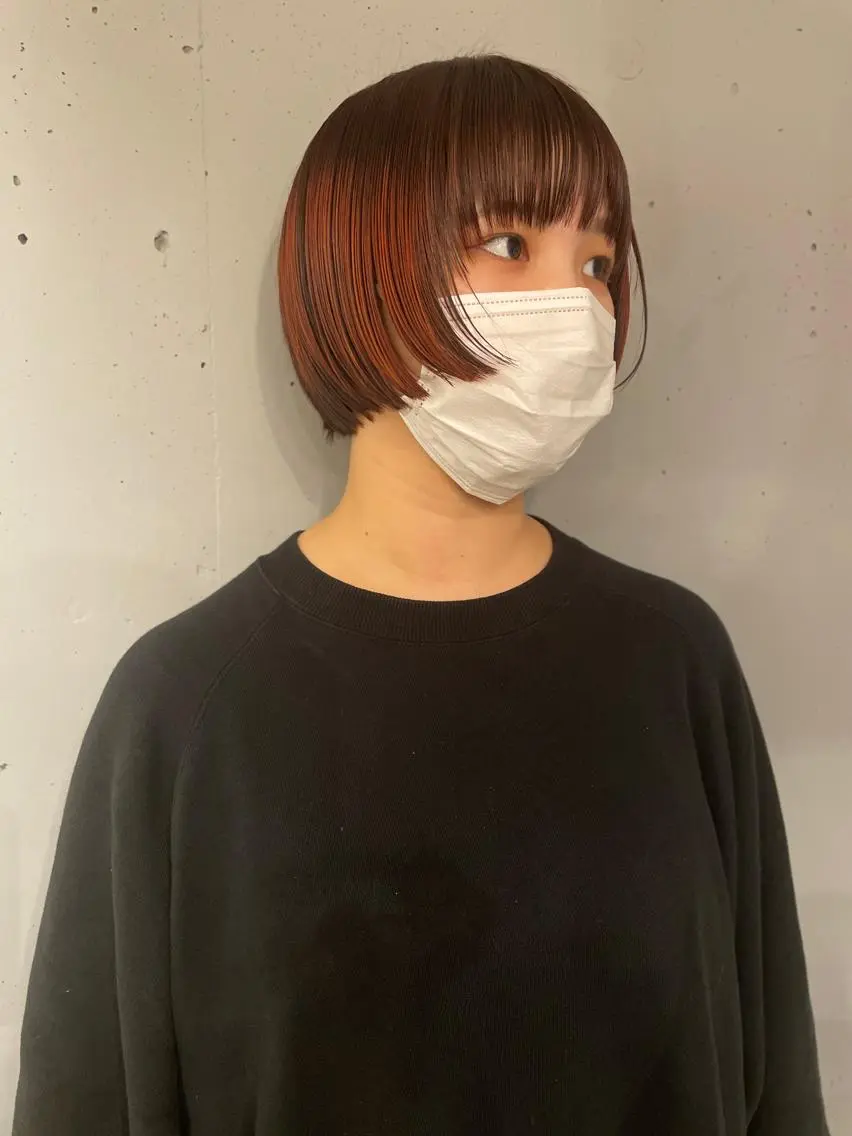 ミディアム カラー 東 みのりのヘアスタイル
