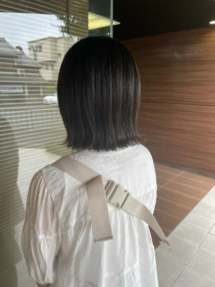 ミディアム 髪質改善 カット ヘアカラー トリートメント ✨レイヤーお任せ✨ 林有里子のヘアスタイル