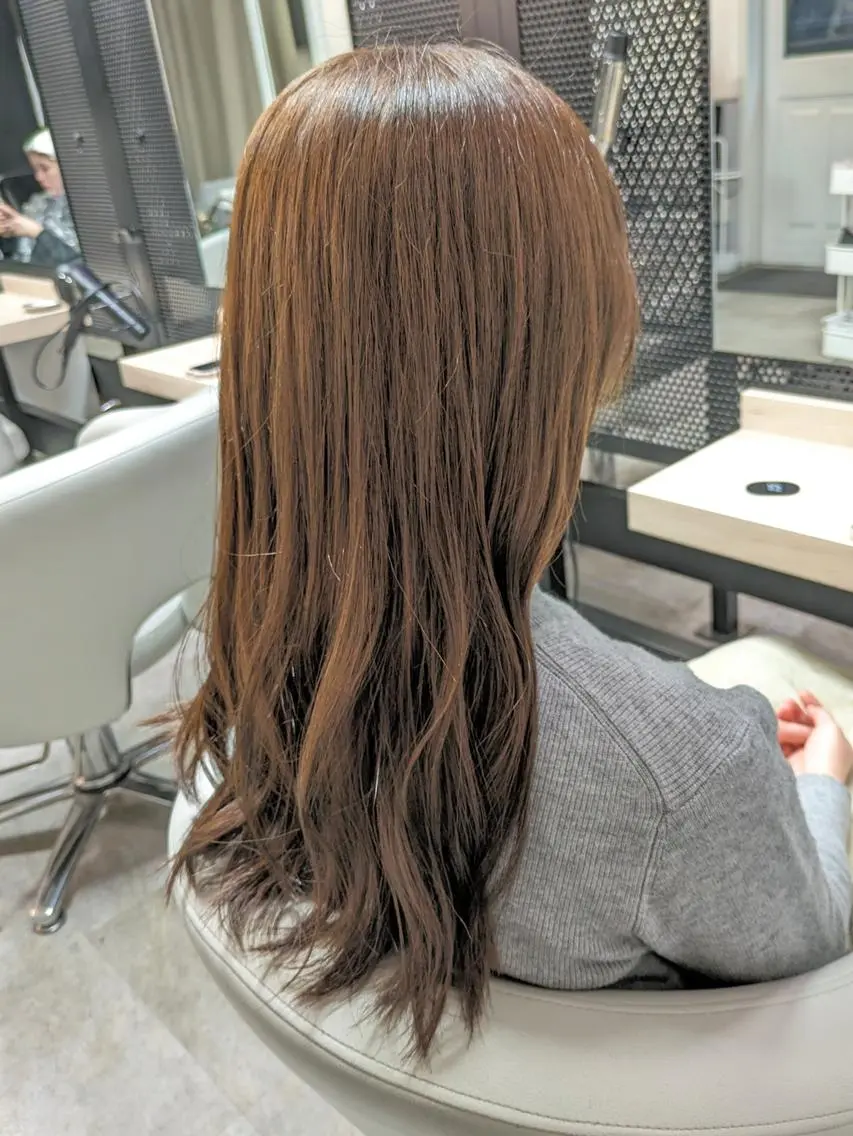 ロング ベージュ*Spica 【ミルクティー】のヘアスタイル