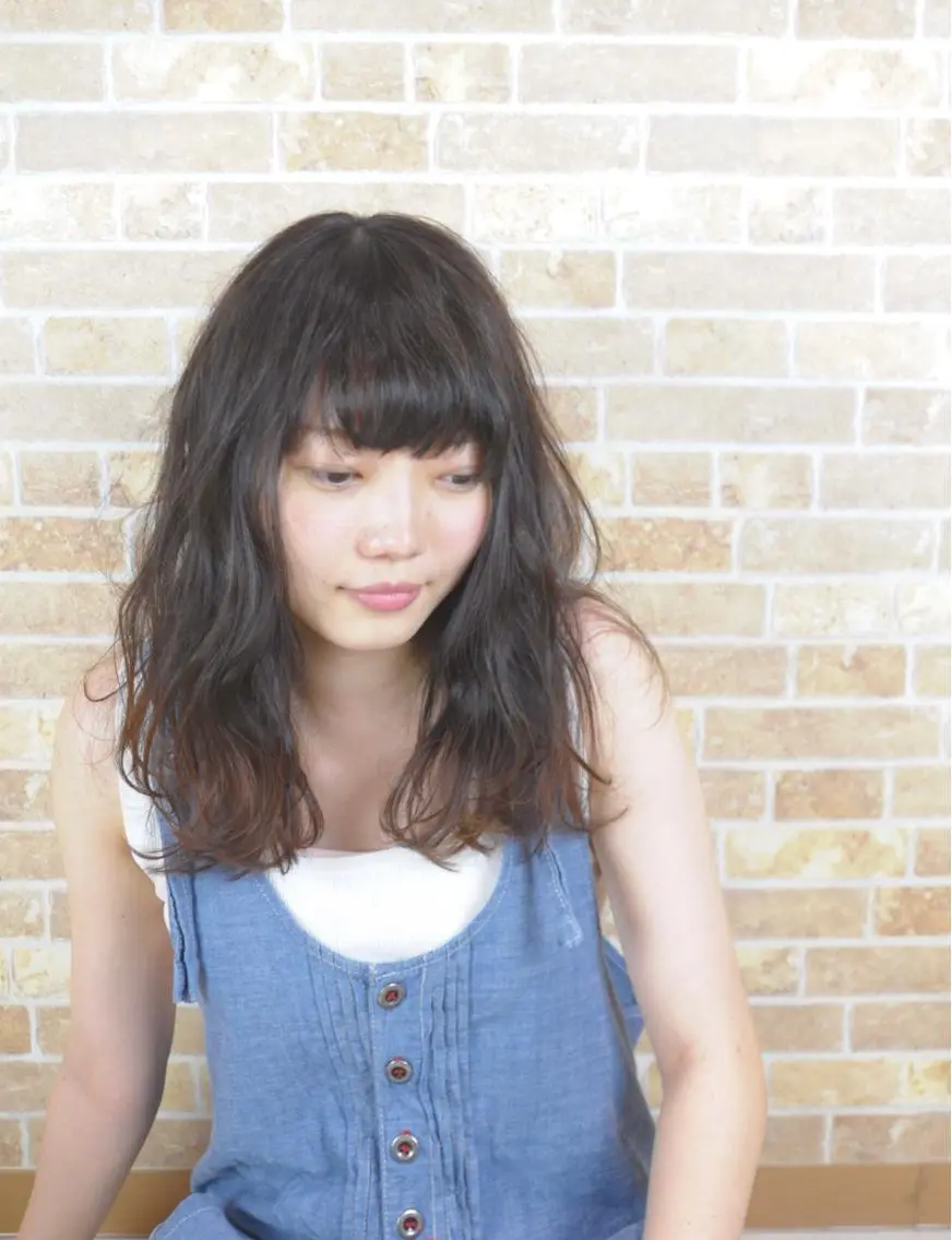 ロング パーマ カット パーマ 斉藤 三千夫のヘアスタイル