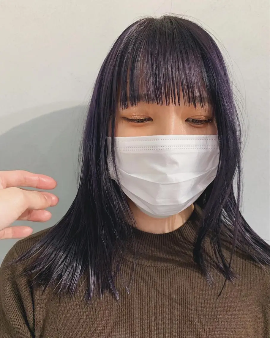ロング カラー ボブパーマコテ巻き風 パーマNo1深江秀平のヘアスタイル