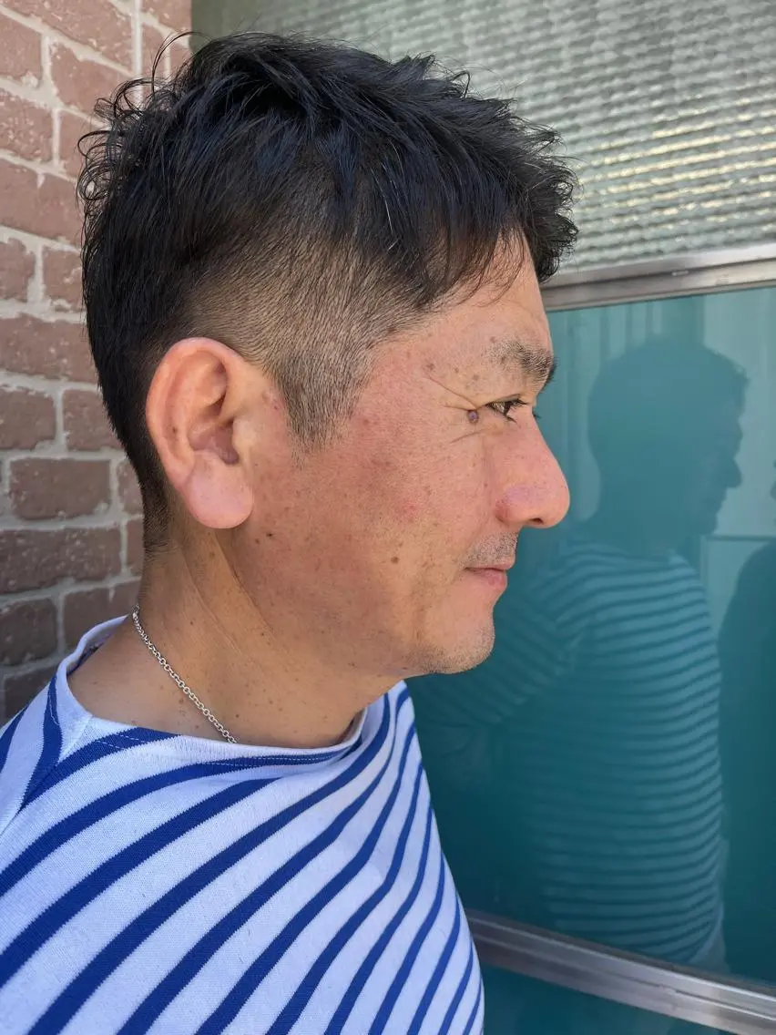 ショート カラー パーマ ヘアアレンジ メンズ キッズ ネイル マツエク・マツパ アイブロウ メンズブリーチ メンズハイライト メンズインナーカラー メンズ韓国風 ブリーチ 久木原 ゆりのヘアスタイル