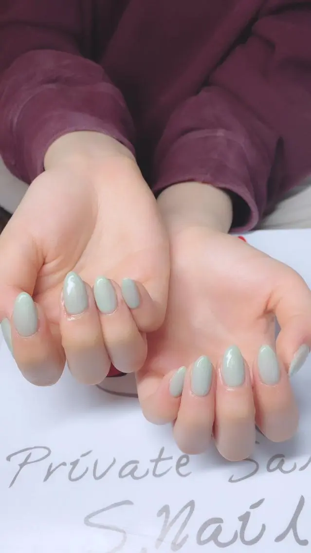 ネイル ハンドネイル 西大分S.Nail 𓏲⋆🪸.⋆⸜🫧のネイルデザイン