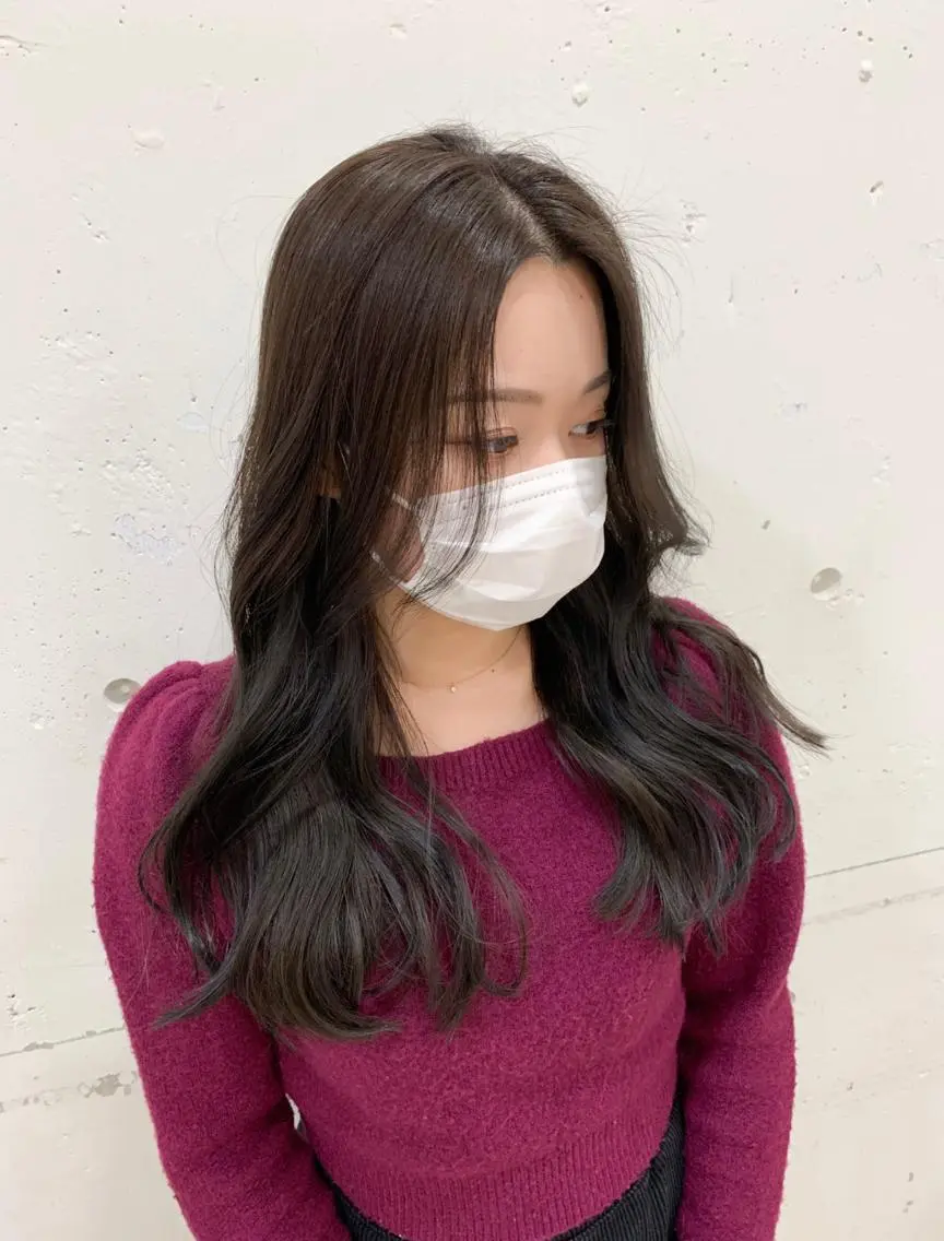 セミロング カラー パーマ ヘアアレンジ メンズ 透明感カラー グレージュ 似合わせパーマ/ kazuのヘアスタイル
