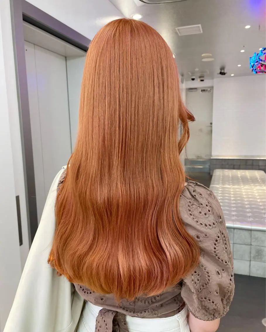 ショート カラー ヘアアレンジ オレンジ ピンクカラー ヘアカラー トリートメント ボブ×柔らかいカラー 🌷misaki𓍼のヘアスタイル