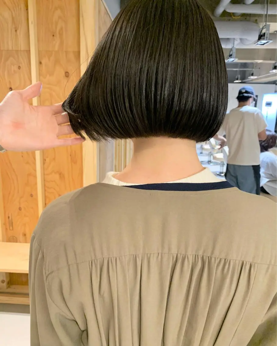 ショート カラー ワンレンボブ ボブ tension 【テンション】のヘアスタイル