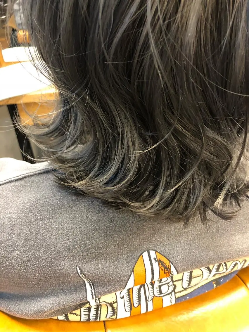 ショート カラー バレイヤージュ ブリーチ ケアブリーチ グラデーションカラー ハイライトカラー ヘアカラー ∮フェードスタイル∮ 加藤嘉陛のヘアスタイル