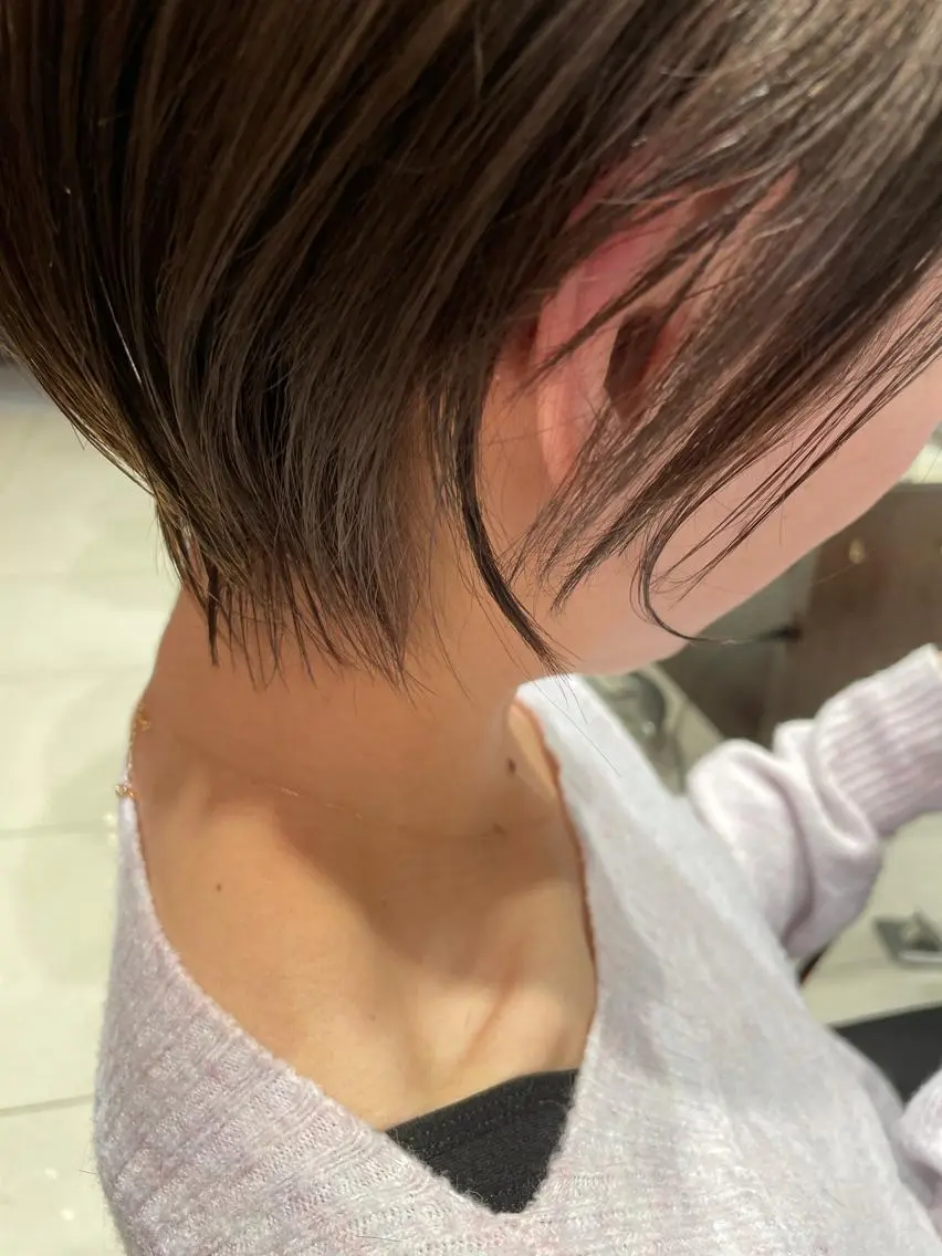 ショート カラー ショートヘア 小顔カット ✂️ショートの匠✂️ 國井慎平のヘアスタイル